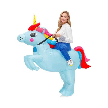 Halloween Inflatable Costumes, Unicorn Costume for Adults, Halloween Costume for Adults, Blow Up Costumes(150-190 CM)