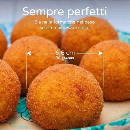 Arancini Maker Mold, DIY Rice Ball Mould for Snack Meatballs Potato Croquettes (Round)