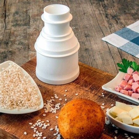 Arancini Maker Mold, DIY Rice Ball Mould for Snack Meatballs Potato Croquettes (Round)