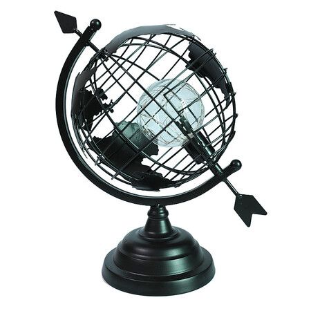 LED Art Creative Office Decoration Living Room Study Rotating Globe Bedside Nightlight