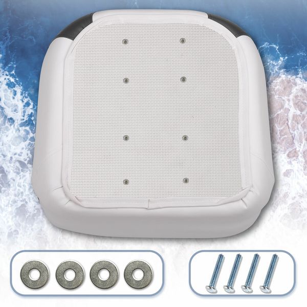 OGL Boat Seat Chair Bucket Marine Helm Pontoon Captain Vinyl Upholstery Foam Cushion UV Water Wind Proof 19.5x22x21.5 Inches