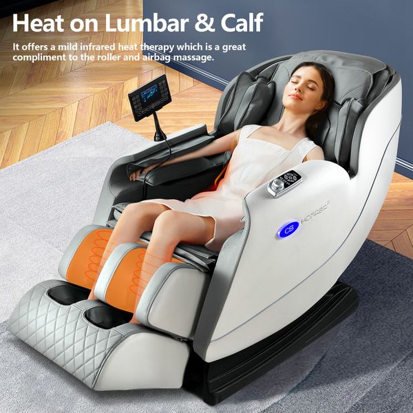 Full Body Massage Chair Massager Therapy Massaging Machine Shiatsu Spa Deep Tissue Relax Foot Back Neck Leg Shoulder Head Home Recliner