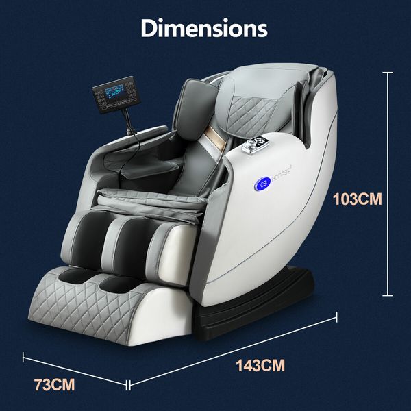 Full Body Massage Chair Massager Therapy Massaging Machine Shiatsu Spa Deep Tissue Relax Foot Back Neck Leg Shoulder Head Home Recliner