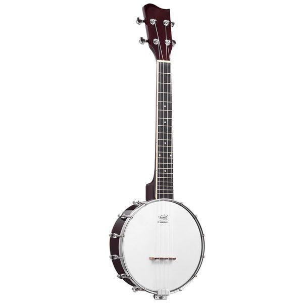 Melodic 4 String Banjo Beginner Music Instrument w / Picks 20 Frets 12 Brackets Gift