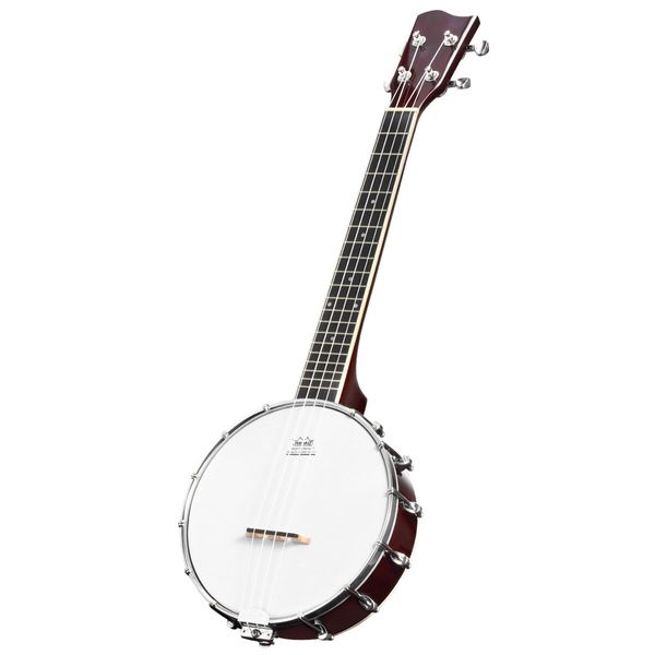 Melodic 4 String Banjo Beginner Music Instrument w / Picks 20 Frets 12 Brackets Gift