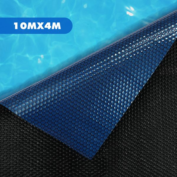 10x4m Pool Cover Swimming Solar Blanket Safety Mat Outdoor LDPE 500 Micron Bubble Net Pad Thermal Insulation