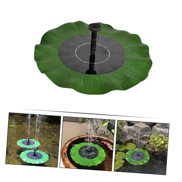 WaterBird Swimming Powered Fish Aquarium Lotus Decoration Fountain Bathing Power Decorative Solar Leaf Lily Pool Floating Outdoor Garden Ornament Tank