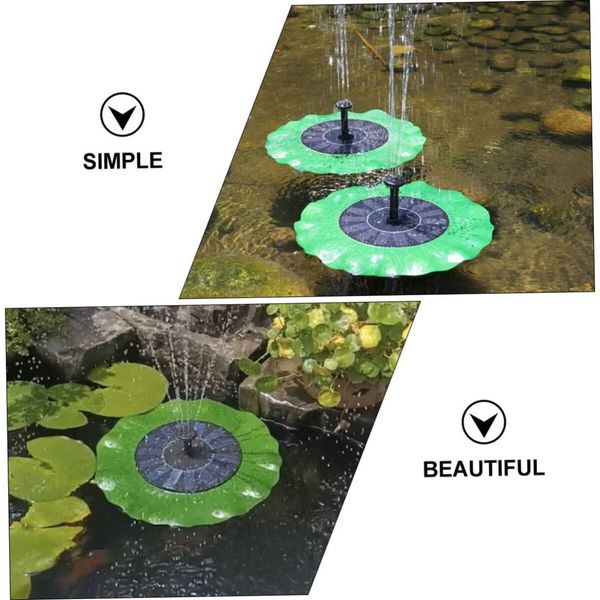 WaterBird Swimming Powered Fish Aquarium Lotus Decoration Fountain Bathing Power Decorative Solar Leaf Lily Pool Floating Outdoor Garden Ornament Tank