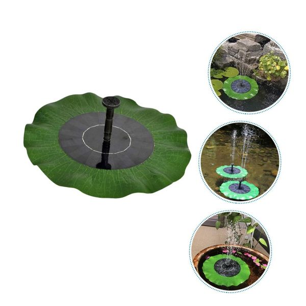 WaterBird Swimming Powered Fish Aquarium Lotus Decoration Fountain Bathing Power Decorative Solar Leaf Lily Pool Floating Outdoor Garden Ornament Tank