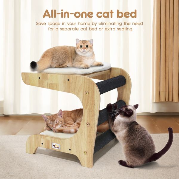 Cat Scratching Post Toy Bed Kitten Scratcher Couch Stool Scratchboard Lounger Pet Wooden Furniture Sofa Chair Play Gym Tower Tree Pad Cushion