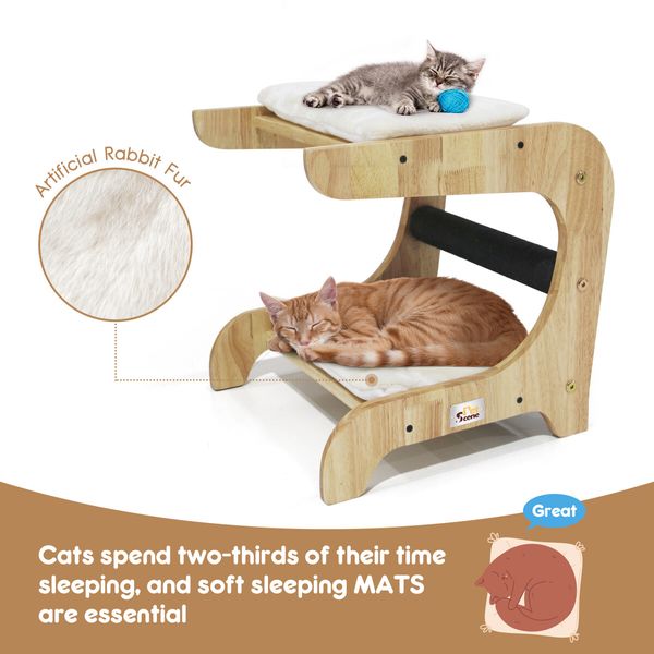 Cat Scratching Post Toy Bed Kitten Scratcher Couch Stool Scratchboard Lounger Pet Wooden Furniture Sofa Chair Play Gym Tower Tree Pad Cushion