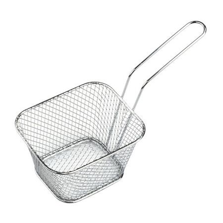 12 Pcs Square Fry Basket with Handle  Baskets Net Potato Cooking Tool for Table Serving Oil Residue Filtration