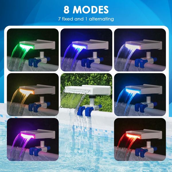 Bestway Flowclear Soothing LED Waterfall for Above Ground Pools With Hose Adaptor