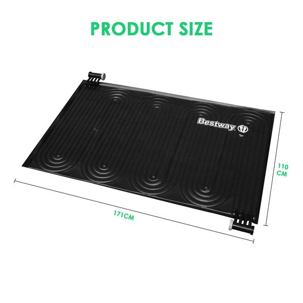 Bestway Solar Pool Heating Mat Pad Heater 1.1m x 1.71m Swimming Pool