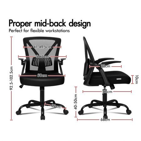 ALFORDSON Mesh Office Chair Executive Fabric Seat Gaming Racing Tilt Computer