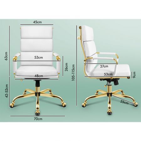 ALFORDSON Office Chair Ergonomic Paddings Executive Computer Work Seat High Back