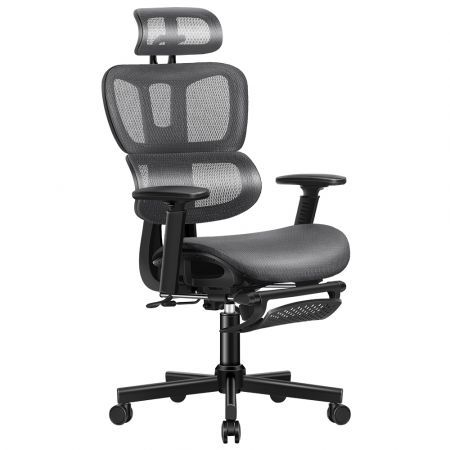 ALFORDSON Ergonomic Office Chair Mesh Executive Seat Work Computer Gaming Grey