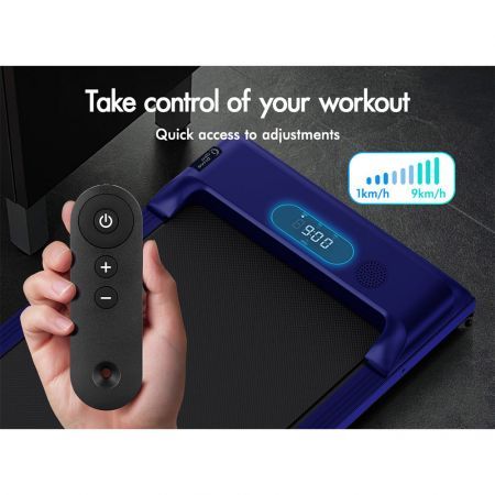 BLACK LORD Treadmill Electric Walking Pad Home Office Gym Fitness Remote Control Blue