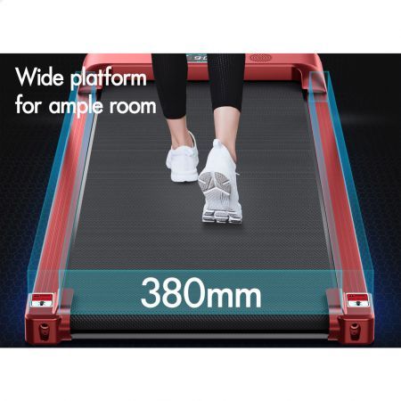 BLACK LORD Treadmill Electric Walking Pad Home Office Gym Fitness Remote Control Red