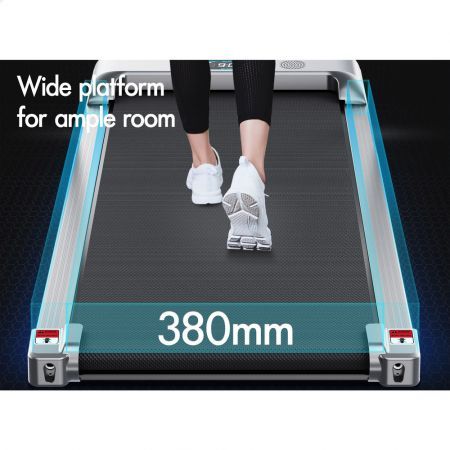 BLACK LORD Treadmill Electric Walking Pad Home Office Gym Fitness Remote Control Silver