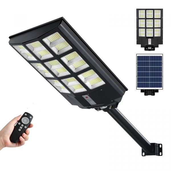 800W LED Solar Street Light Commercial Road Flood Lamp Motion Sensor Remote Outdoor Garden Wall Dusk To Dawn Patio Parking Lot Waterproof