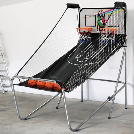 Arcade Basketball Game Hoop 8 Games Double Shot Electronic Score Sturdy frame