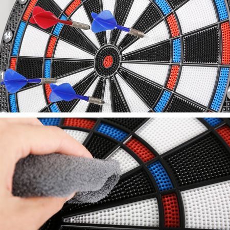 13.5" Electronic Dartboard Dart Board 32 Games Soft Dart Party Game Target Sport