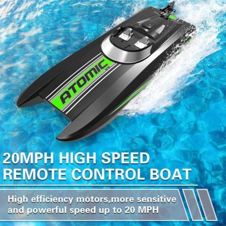 Volantexrc 2.4G 2CH 795-5 ATOMIC XS Mini RC Boat 30km/h Waterproof Reverse Water-Cooled Vehicles Models RTR Pool LakesToysBlue