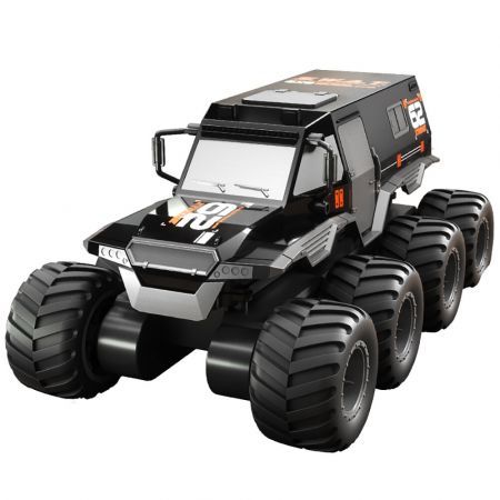 Q137 8WD 2.4G RC Car Amphibious Remote Control Climbing Off Road TruckBlack