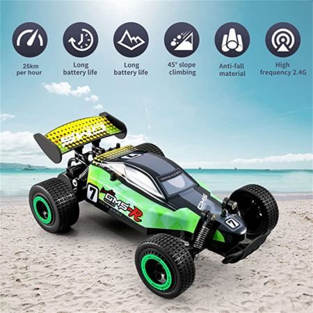 4DRC C8 RTR 1/20 2.4G 2WD RC Car Off-Road High Speed Monster Truck Vehicles All Terrain Remote Control Racing Models ToysGreen