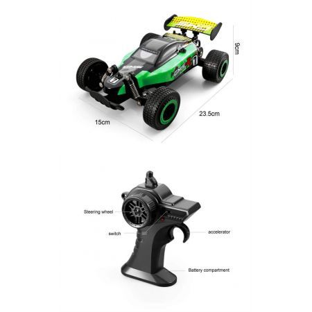 4DRC C8 RTR 1/20 2.4G 2WD RC Car Off-Road High Speed Monster Truck Vehicles All Terrain Remote Control Racing Models ToysGreen