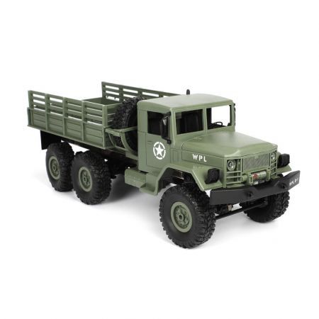 WPL B16 1/16 2.4G 6WD Military Truck Crawler Off Road RC Car With Light RTRGreen