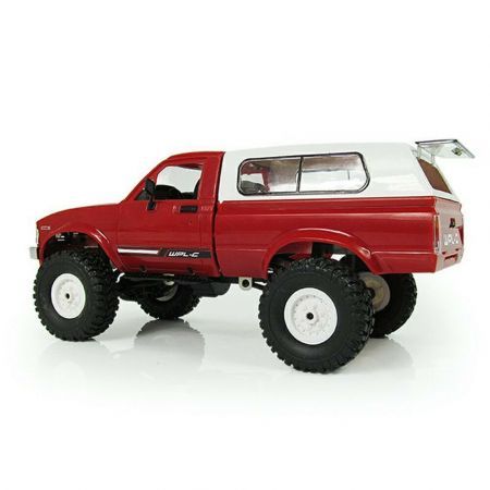 WPL C24 1/16 RTR 4WD 2.4G Military Truck Crawler Off Road RC Car 2CH ToyRed Proportional Control