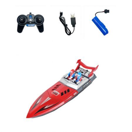 H11 2.4G 4CH RC Boat Vehicles Models High Speed Speedboat Waterproof 20km/h Electric Racing Lakes Pools Remote Control ToysBlue