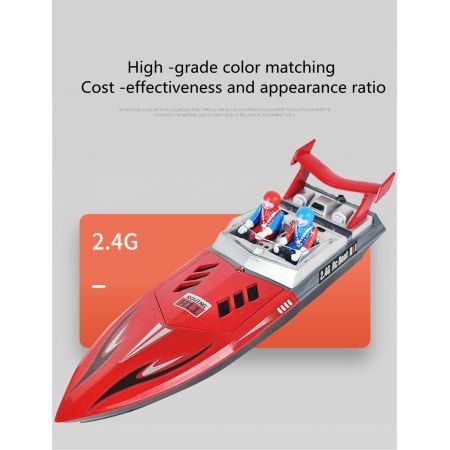 H11 2.4G 4CH RC Boat Vehicles Models High Speed Speedboat Waterproof 20km/h Electric Racing Lakes Pools Remote Control ToysBlue