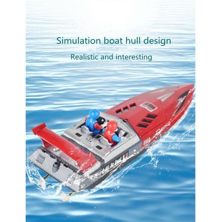 H11 2.4G 4CH RC Boat Vehicles Models High Speed Speedboat Waterproof 20km/h Electric Racing Lakes Pools Remote Control ToysRed