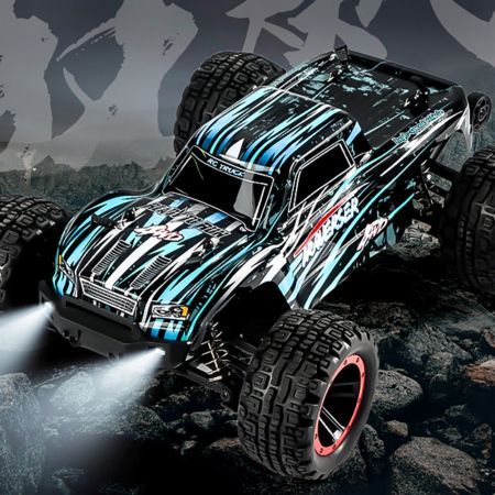 HBX T10 1/14 2.4G Brushed High-speed RC Car Vehicle Models Full Propotional 35km/hBlue