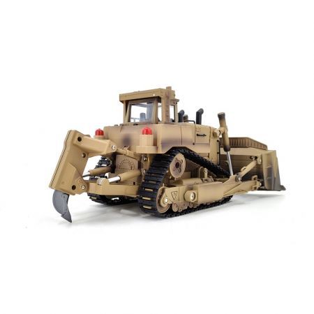 THELINK D9R 1:18 2.4G RC Construction Cars Bulldozer Toy Sandbox Play Functional Arm and Bucket Trucks for BoysOne Battery