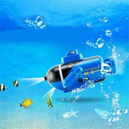 Mini RC Submarine 4 Channels Smart Electric Submarine Boat Simulation Remote Control Drone Model Toy For ChildrenYellow