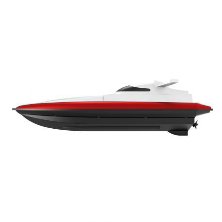 2.4G RC Boat High Speed Racing Rowing Waterproof Rechargeable Vehicles Models Electric Radio Remote Control One Battery Black