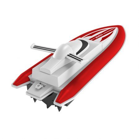 2.4G RC Boat High Speed Racing Rowing Waterproof Rechargeable Vehicles Models Electric Radio One Battery Red