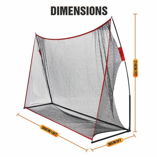 Golf Practice Net Hitting Training Driving Aids Sports netting Indoor Outdoor Garden 3M x 2.1M