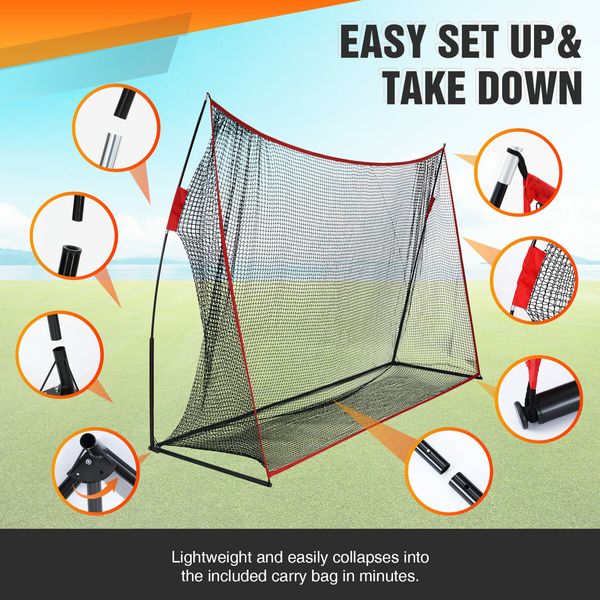 Golf Practice Net Hitting Training Driving Aids Sports netting Indoor Outdoor Garden 3M x 2.1M