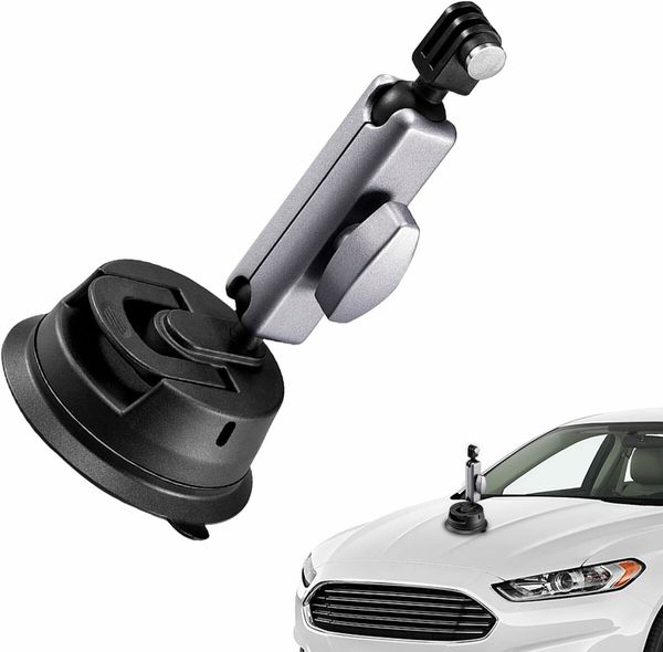 Camera With Suction Cup, Sports Camera Mount With Strong Suction For Live Streaming And Video On Puchen Car Dashboard