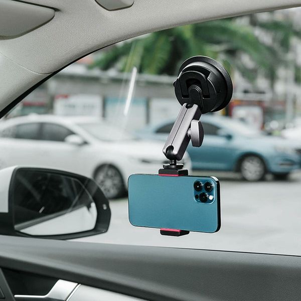 Camera With Suction Cup, Sports Camera Mount With Strong Suction For Live Streaming And Video On Puchen Car Dashboard