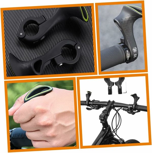 Bicycle Handlebars 1 Pair Bicycle Handle Bike Handlebar Bike Grip for Bike Mountain Bike Grips Fluorescence Vice Handle