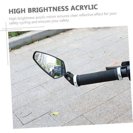 Rear View Mirror 2pcs Bicycle Mirror Foldable Mirror Motorcycle Mirrors for Handlebars Motorcycle Rear View Mirror