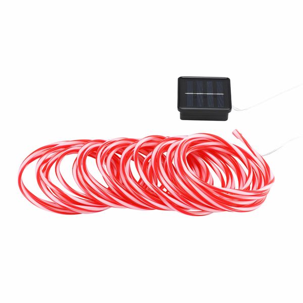 Solar Rope Lights Outdoor Waterproof LED 100pcs String Lighting Candy Colour Decoration Holiday Christmas Party Home