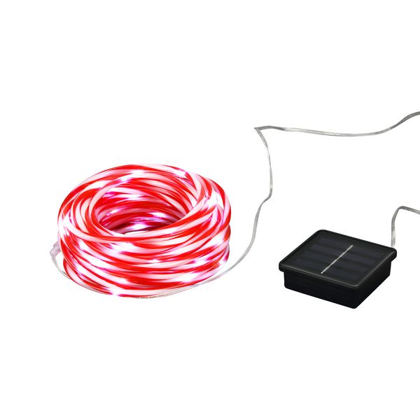 Solar Rope Lights Outdoor Waterproof LED 100pcs String Lighting Candy Colour Decoration Holiday Christmas Party Home