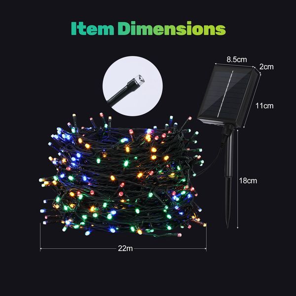 Solar Fairy String Light LED Xmas Falling Tree Decoration Christmas Garden Bedroom Waterproof Outdoor Indoor